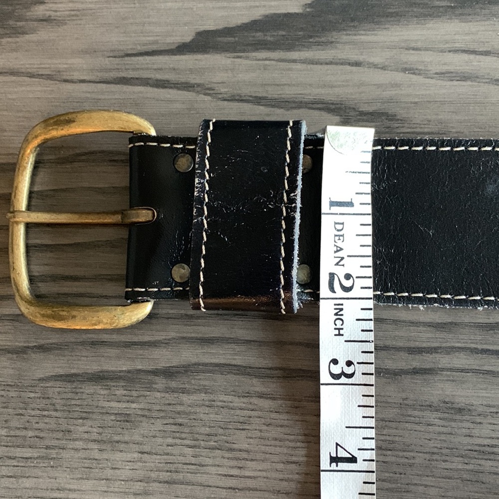 Vintage 60s genuine leather belt - Picture 9 of 9